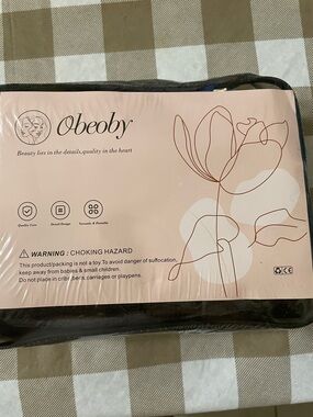 NWT Velcro Self-Grip Hair Rollers Set with Clips and Comb - Black